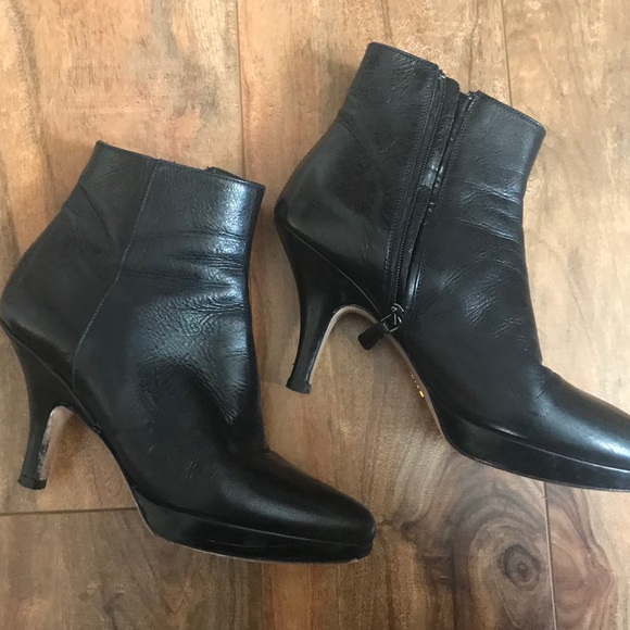 PRADA ankle black booties sz EU 36 US 6 - Picture 7 of 8